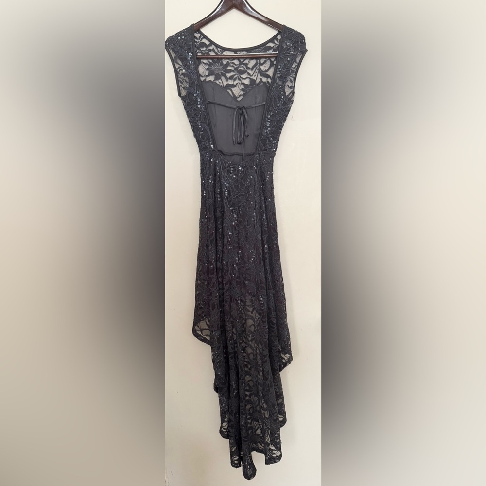 Windsor Black Sequin Maxi Dress A-Line Cocktail